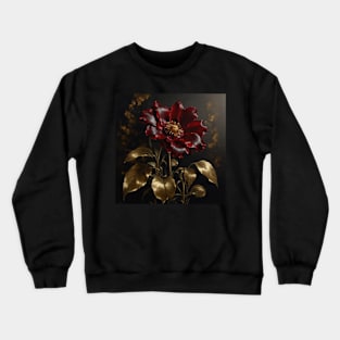 Metallic Flower Crewneck Sweatshirt